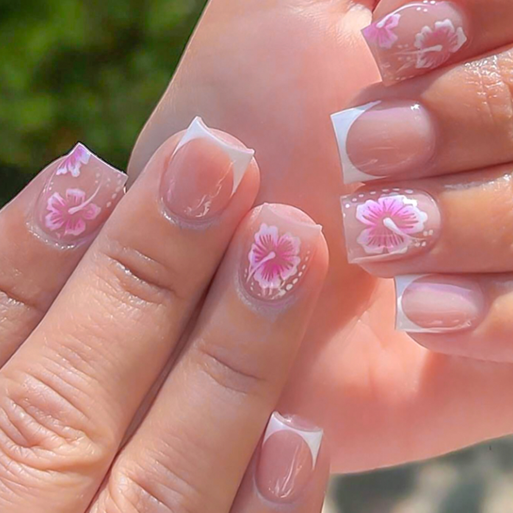 Nail Art Wedding - 24 قطعة من الأظافر الصناعية على
