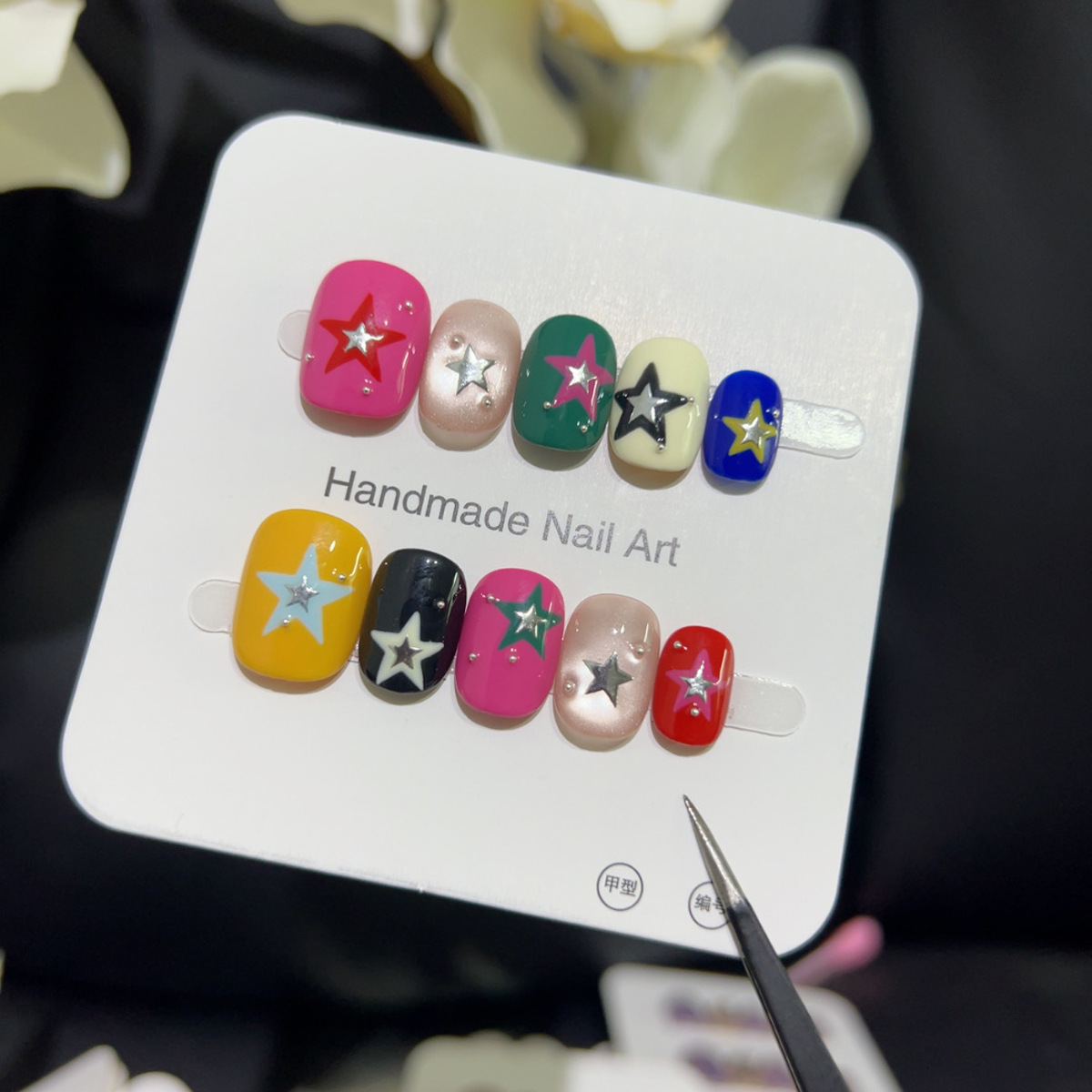 10 قطعة عين القط بريق قصير مرب - مراجعة Nail Art Cat Eye وسعره