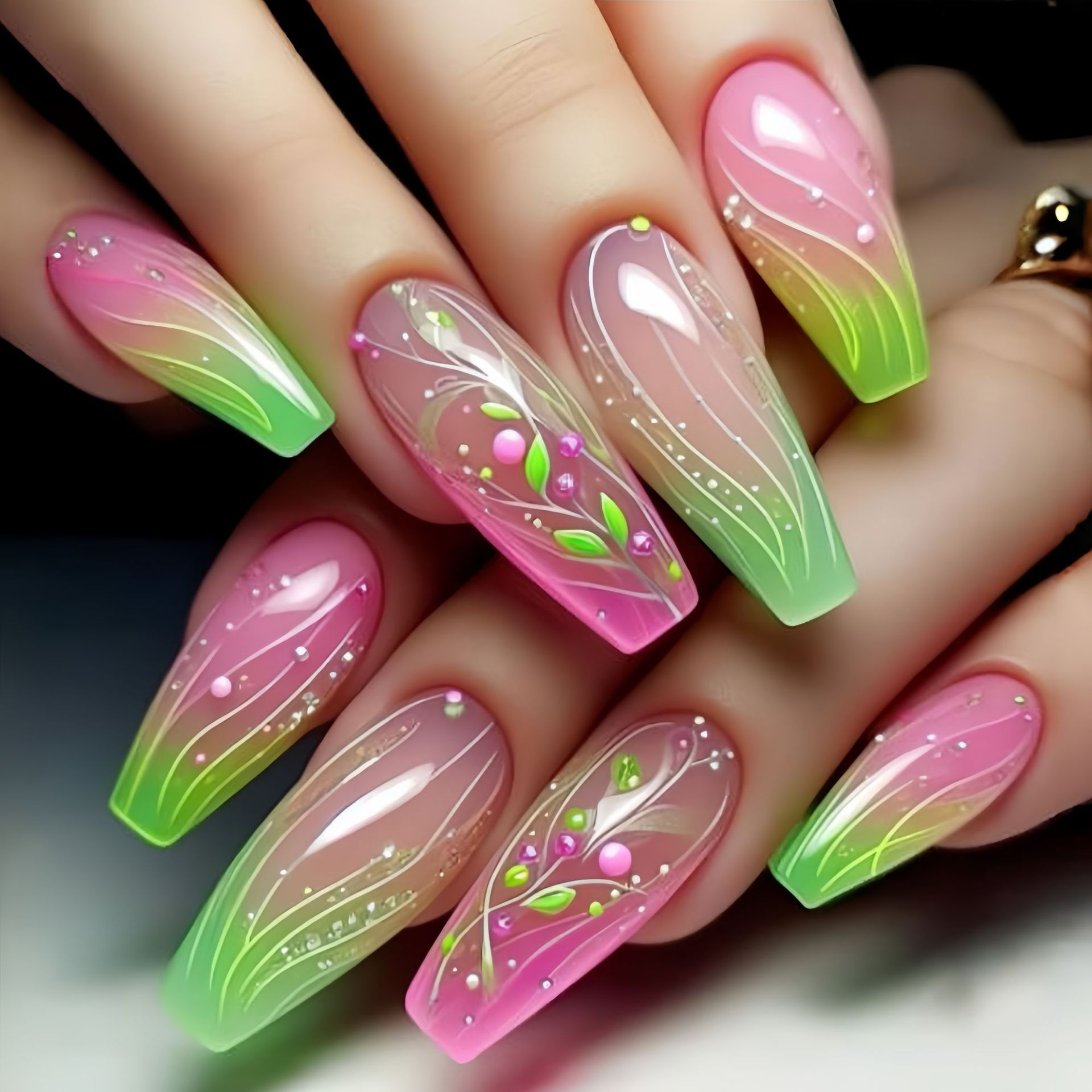 أظافر صناعية قصيرة ومتوسطة الط - مراجعة Nail Art Wedding وسعره
