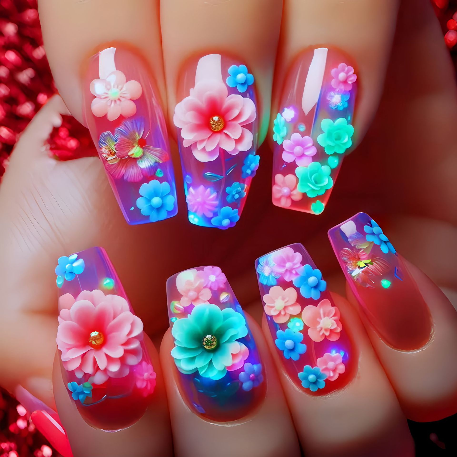 أظافر صناعية قصيرة ومتوسطة الط - مراجعة Nail Art Wedding وسعره