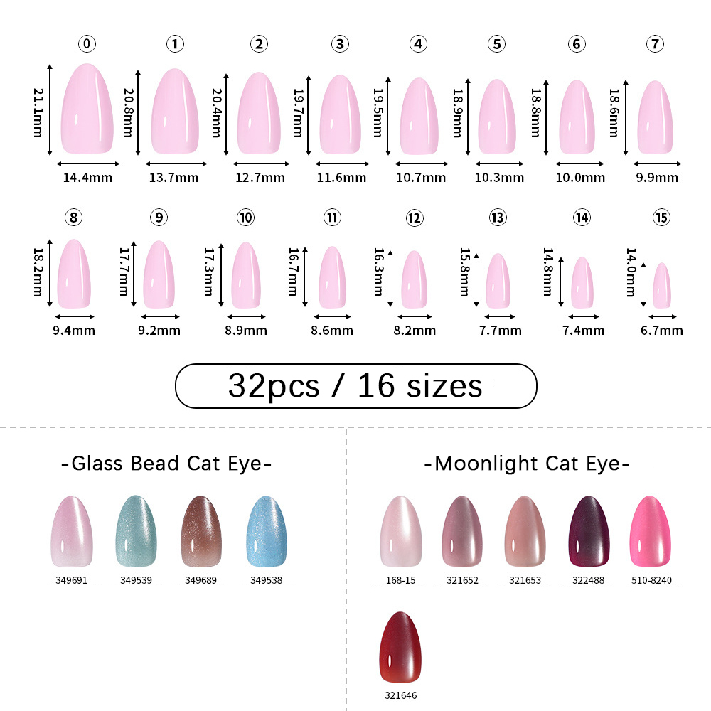 32 قطعة من أظافر VITAGWX الاصط - مراجعة Nail Art Cat Eye وسعره