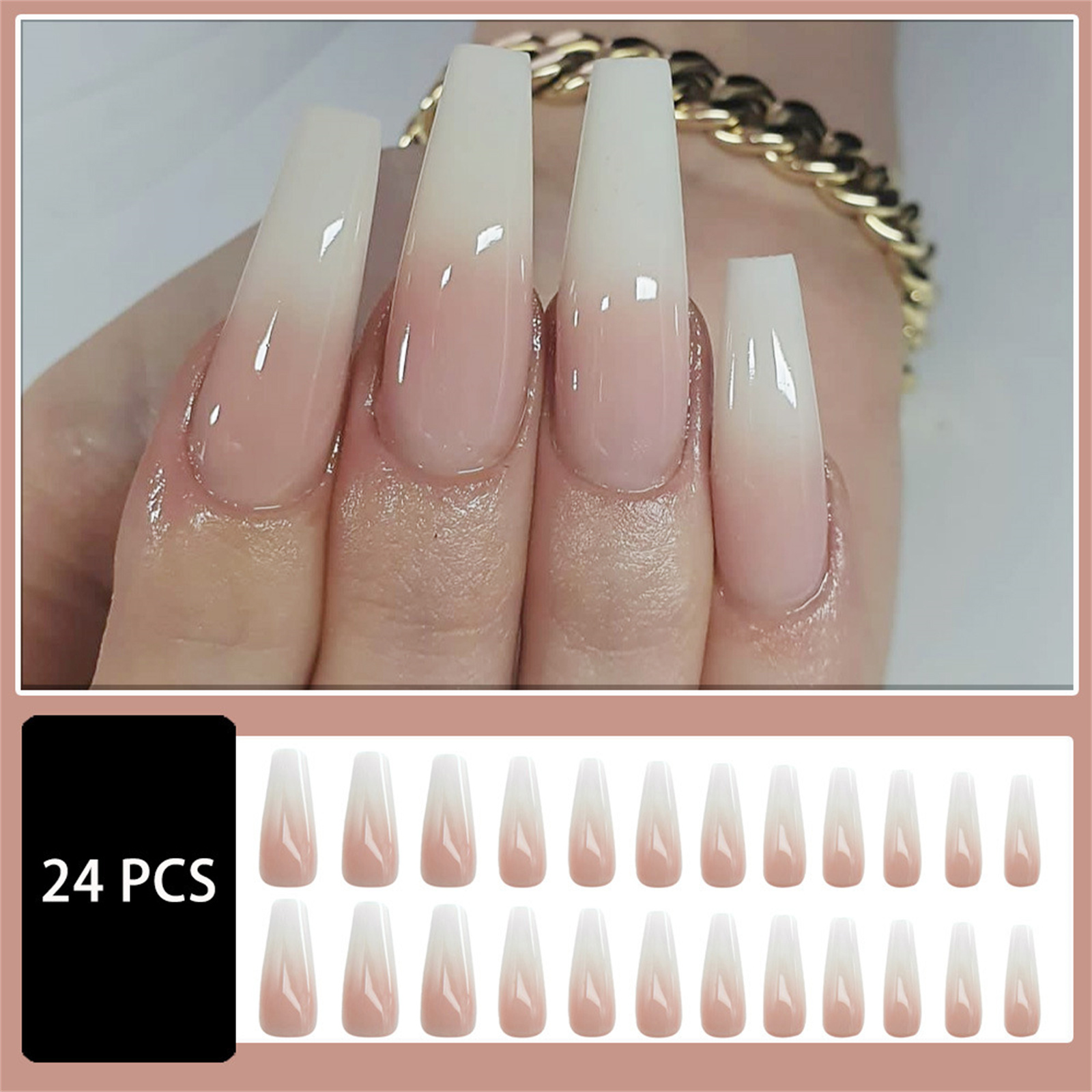 أظافر باليه طويلة مزيفة للنساء - مراجعة Nail Art Wedding وسعره