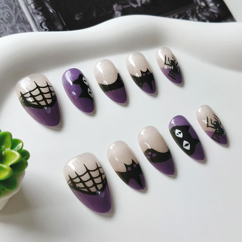 10 قطع من الأظافر الصناعية للن - مراجعة Nail Art Cat Eye وسعره