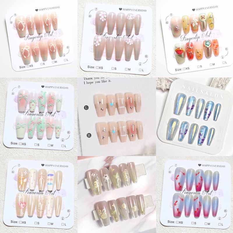 10 قطعة النمط الفرنسي النساء ا - مراجعة Nail Art Cat Eye وسعره