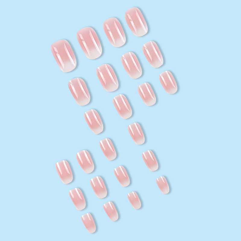 24 قطعة البيضاوي قصير الوردي ا - مراجعة Nail Art Ombre Pink وسعره