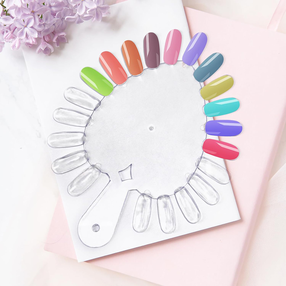 10 قطع من بطاقات عرض ألوان الأ - مراجعة Nail Art Vector وسعره