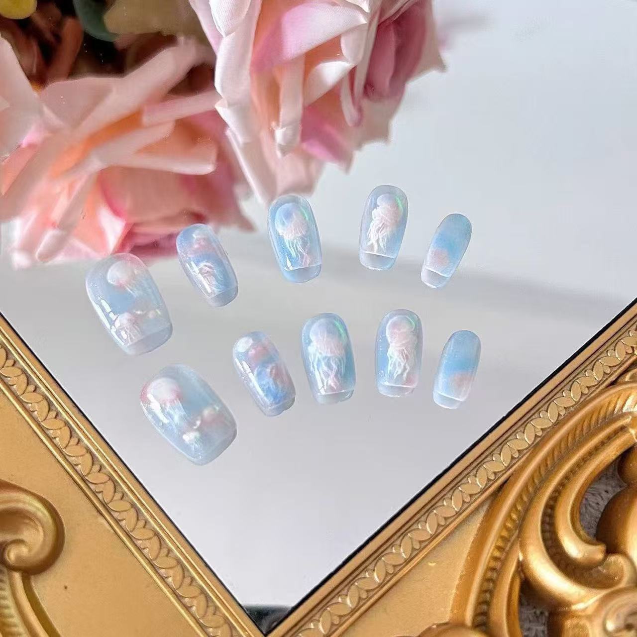 10 قطعة لون المرأة حالمة قنديل - مراجعة Nail Art Cat Eye وسعره