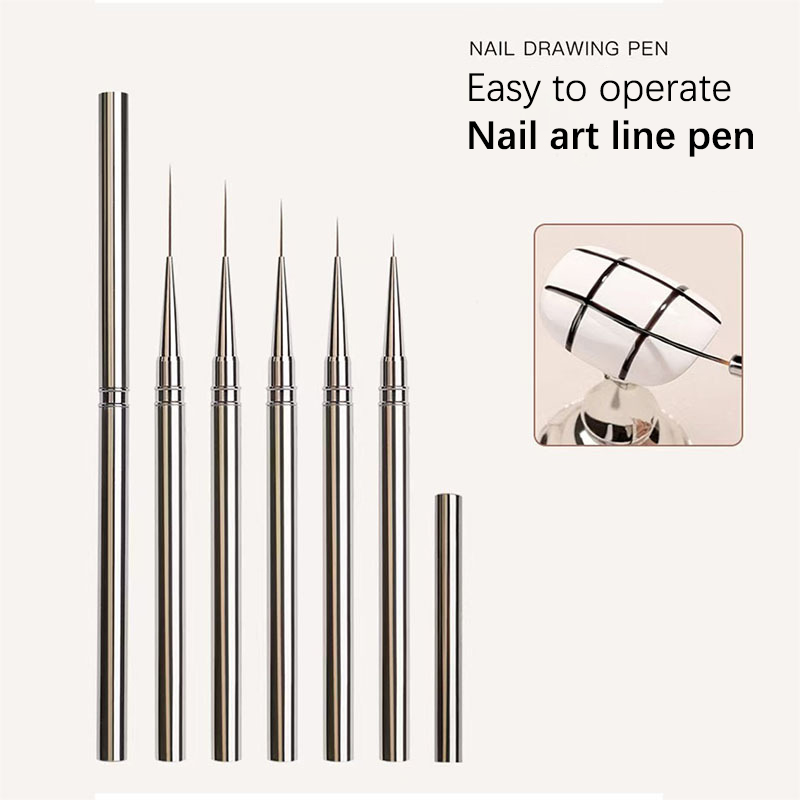 1 قطعة مسمار فُرش رسم الفرنسية - مراجعة Nail Art Sch وسعره
