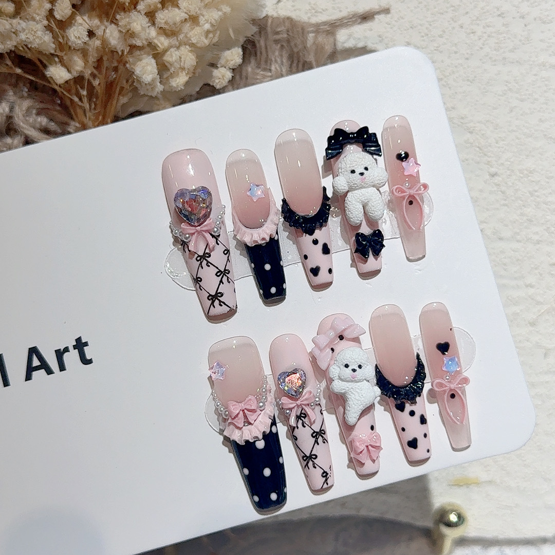 10 قطعة الدانتيل الأسود البولك - مراجعة Nail Art Wedding وسعره
