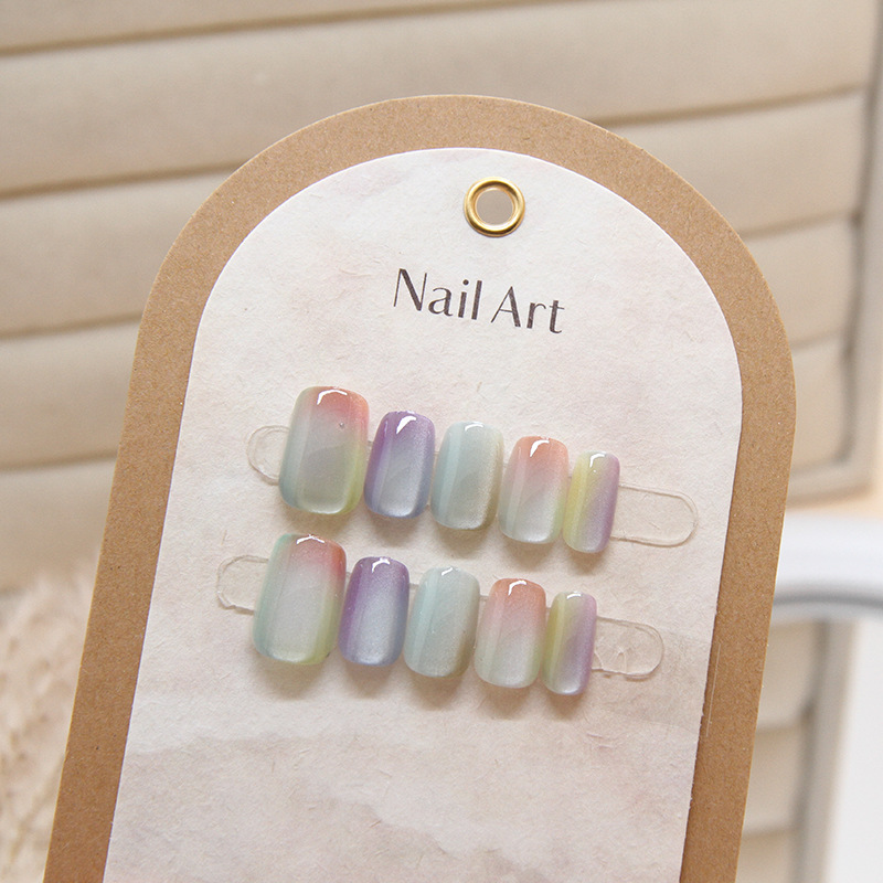 10 قطعة أزياء المرأة أنيقة متع - مراجعة Nail Art Cat Eye وسعره