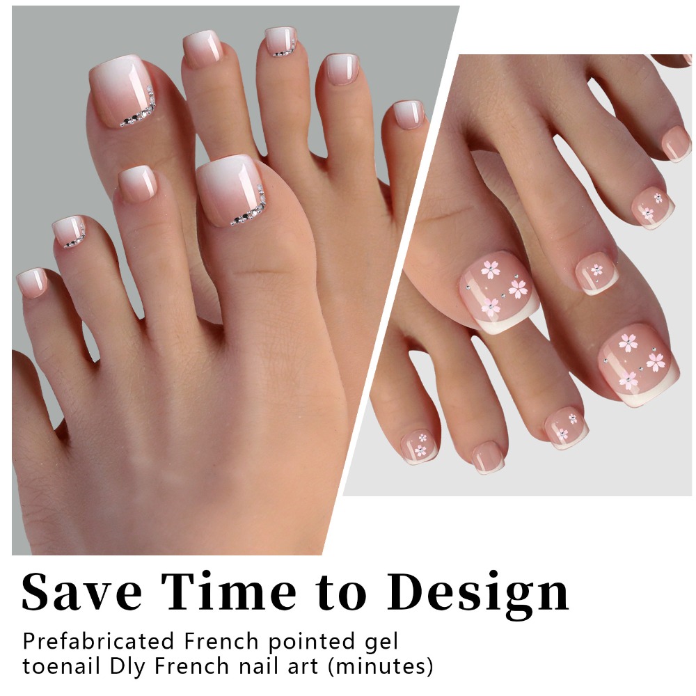 أظافر قصيرة مربعة الشكل للصق ع - مراجعة Nail Art Ombre Pink وسعره