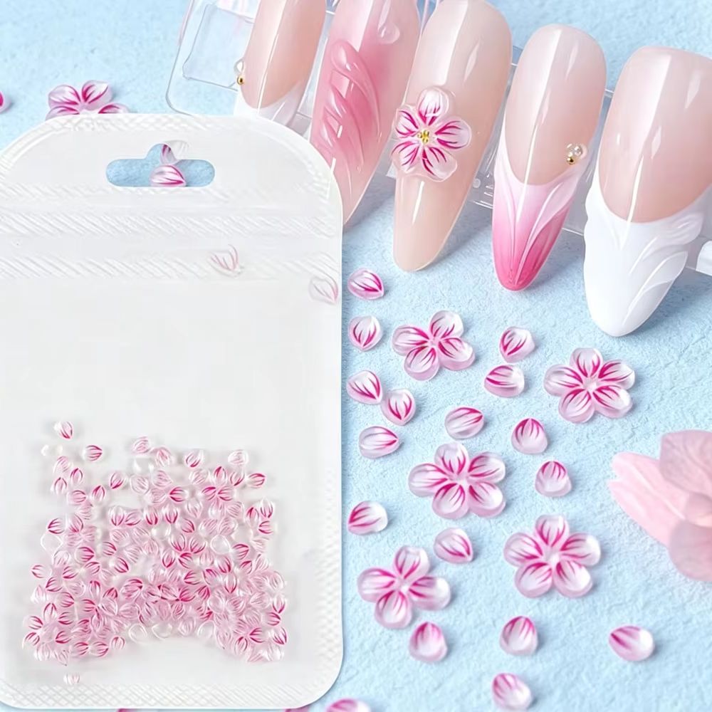 100 قطعة من زينة الأظافر الشفا - مراجعة Nail Art Ombre Pink وسعره